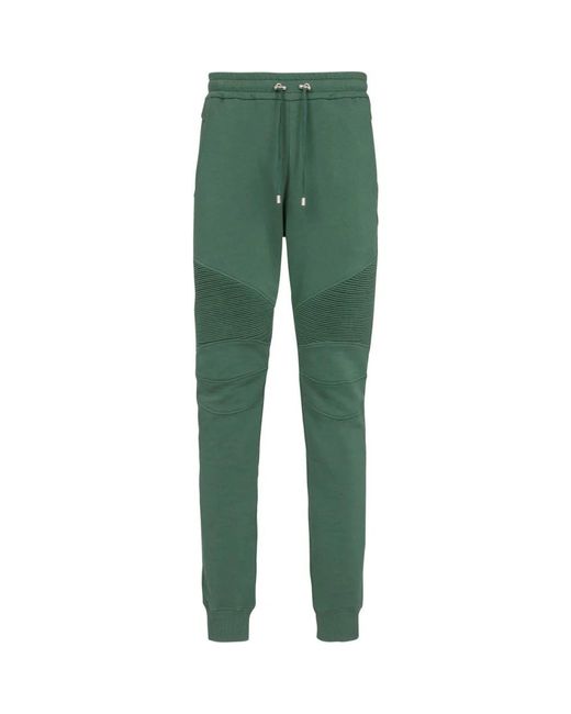 Balmain Green Sweatpants for men