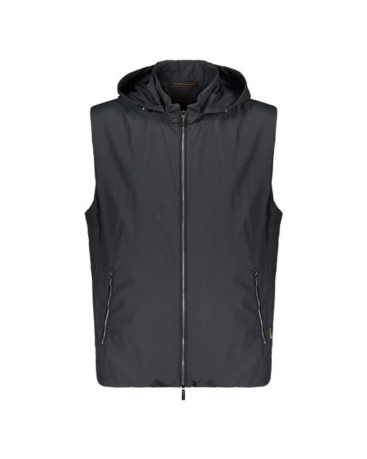 Moorer Black Waistcoats for men