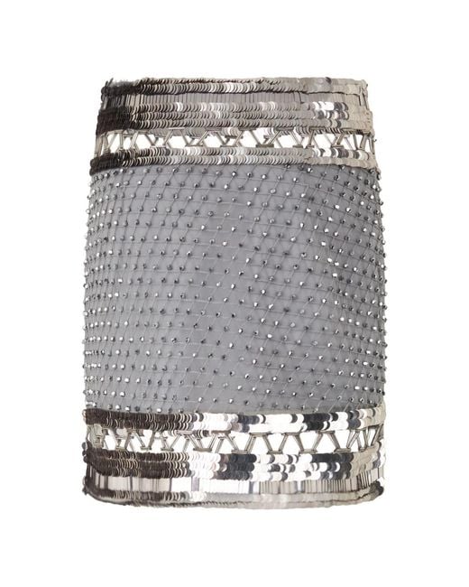 Alberta Ferretti Gray Short Skirts