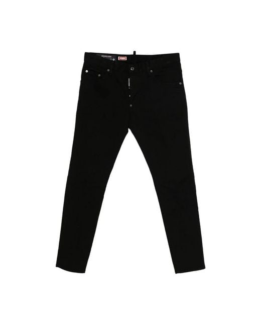 DSquared² Black Slim-Fit Jeans for men