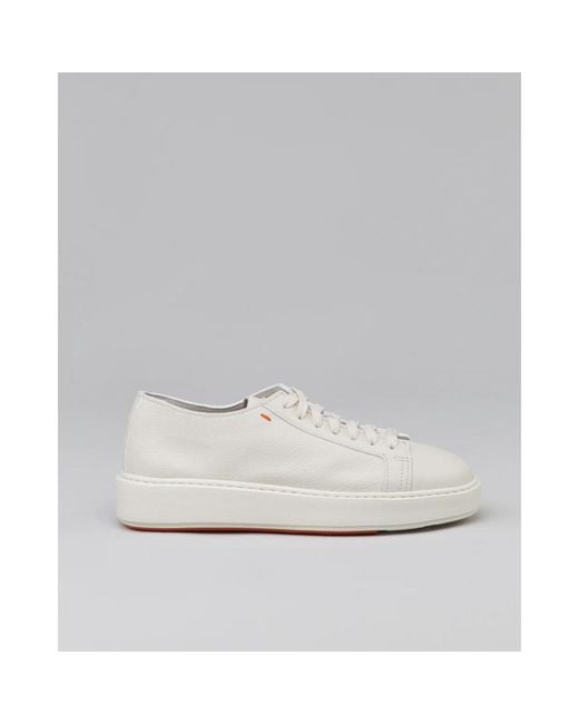 Santoni White Sneakers for men