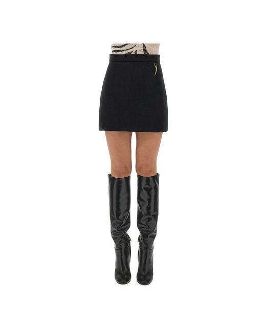 Roberto Cavalli Black Short Skirts