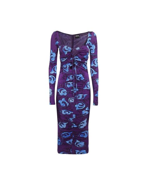 Versace Jeans Couture Blue Midi Dresses