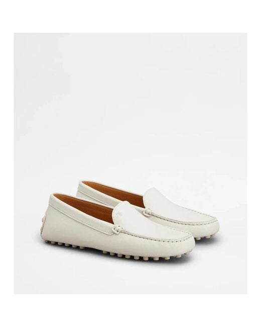 Tod's White Loafers