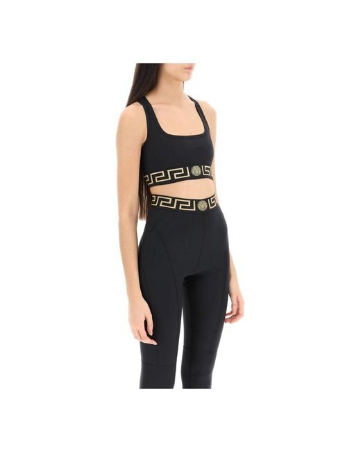 Versace Black Long Sleeve Tops