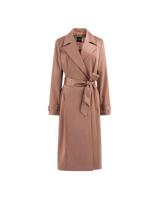 Guess Brown R trench mit koordiniertem gürtel