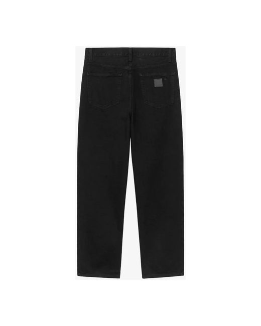 Straight Jeans Carhartt de hombre de color Black