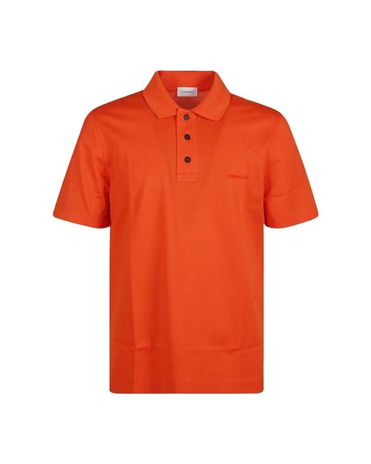 Ferragamo Orange Polo Shirts for men