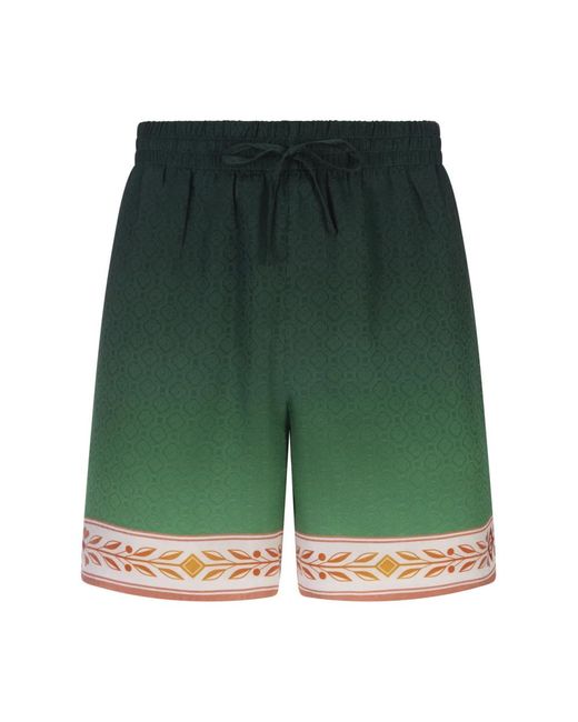 Casablancabrand Green Casual Shorts for men