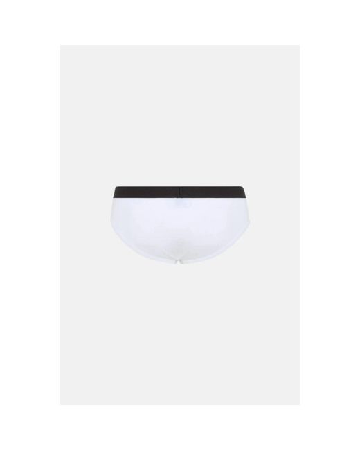 DSquared² Ondergoed ,Wit ,Katoen Katoenen Elastische Taille 2-Pack Ondergoed in het White voor heren