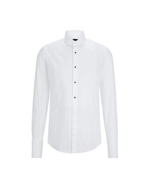 Boss White Formal Shirts for men