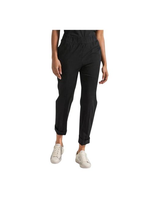 Straight Trousers Deha de color Black