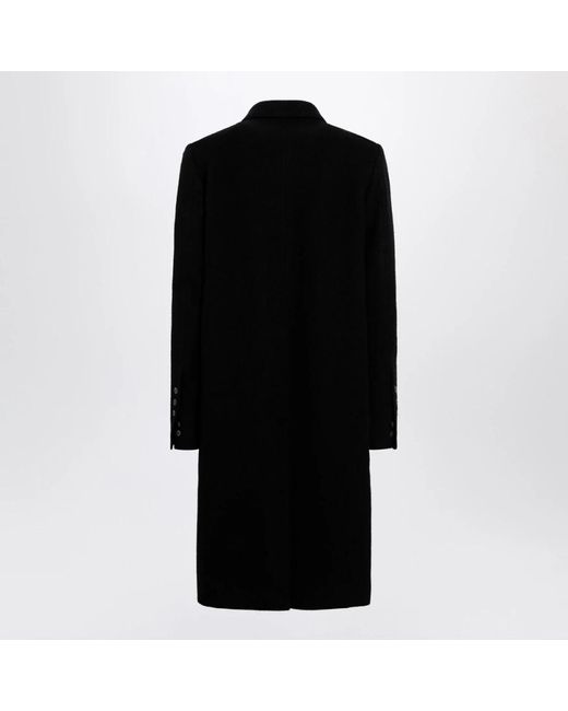Rick Owens Black Single-Breasted Coats for men