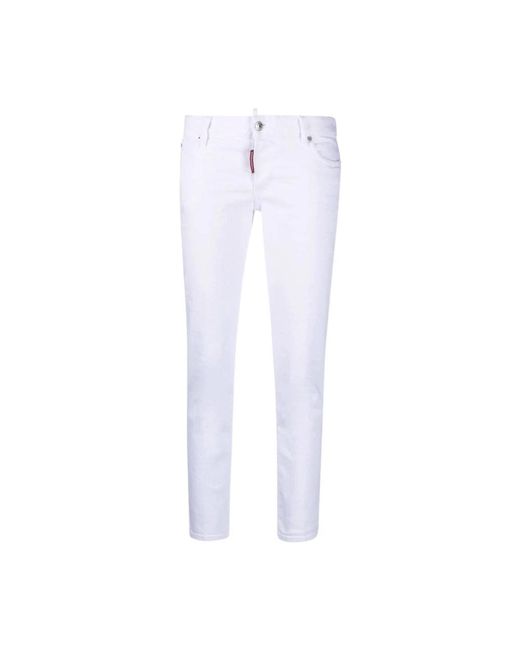 Slim-Fit Trousers DSquared² de color White