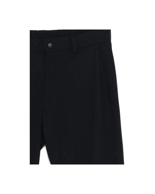Aspesi Black Straight Trousers for men