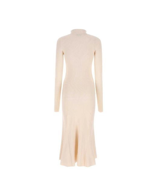 Balenciaga Natural Knitted Dresses