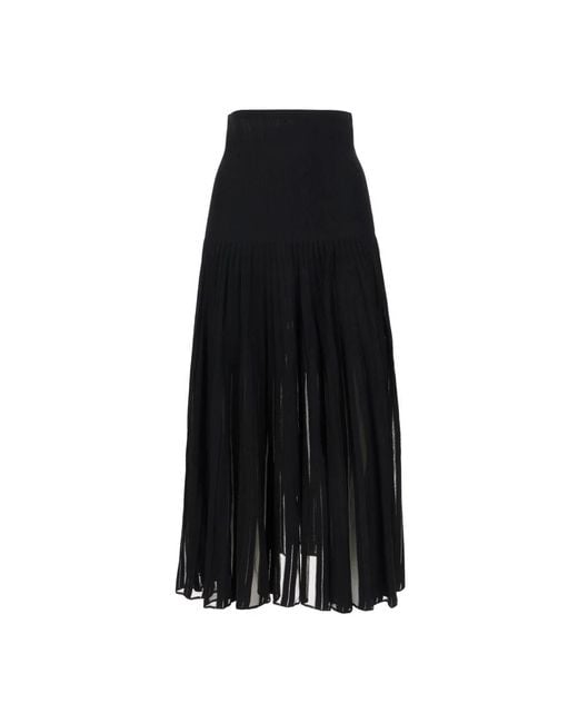 Alaïa Black Midi Skirts