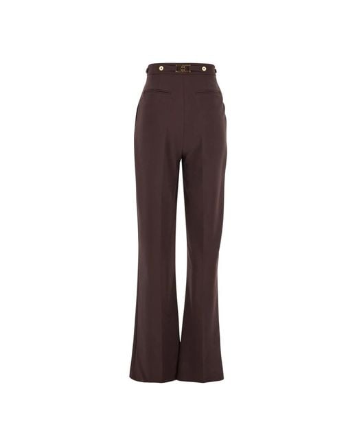 Wide Trousers di Elisabetta Franchi in Brown