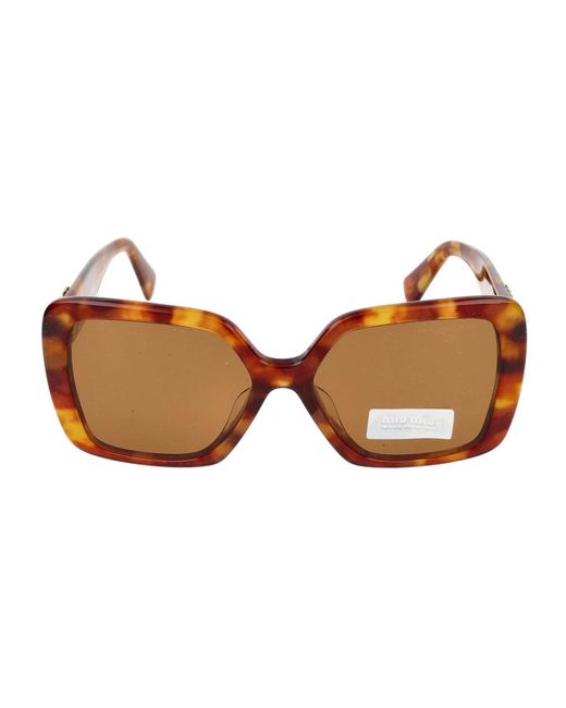 Miu Miu Brown Stylische sonnenbrille 0mu 10ys