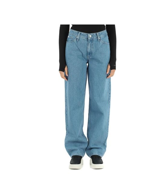 Calvin Klein Blue Loose-Fit Jeans