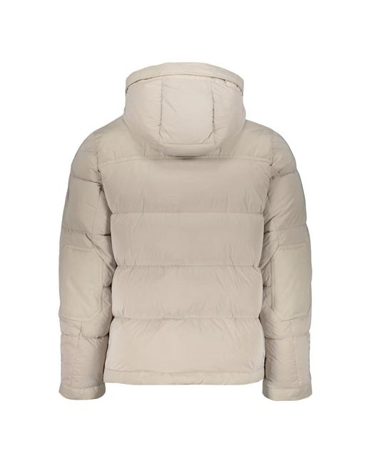 Moorer Jassen ,Polyester Donsjack Met Capuchon in het Natural voor heren
