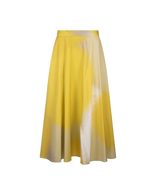Gianluca Capannolo Yellow Midi Skirts