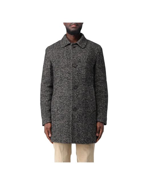 Paltò Gray Single-Breasted Coats for men