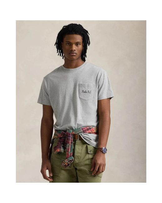 T-Shirts Ralph Lauren de hombre de color Gray