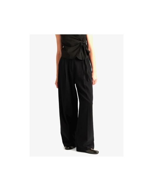 Momoní Wide Trousers in het Black