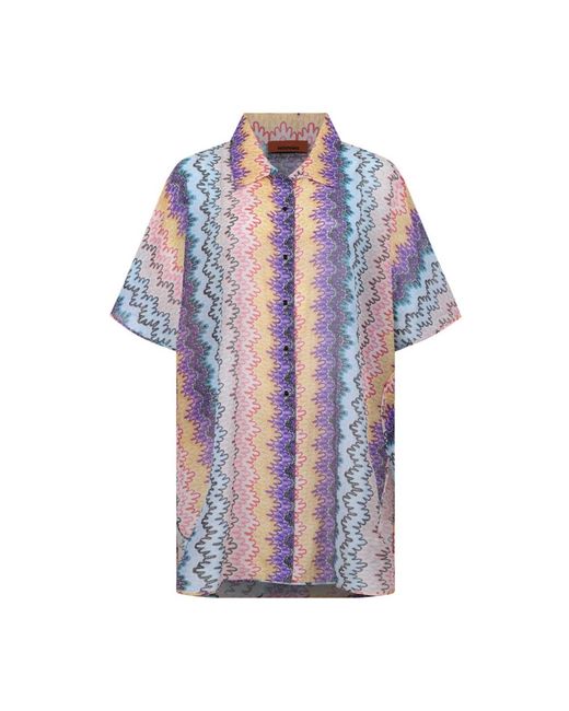 Missoni Blue Shirt Dresses