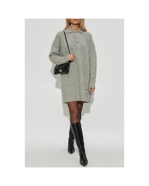 Knitted Dresses AMI de color Gray