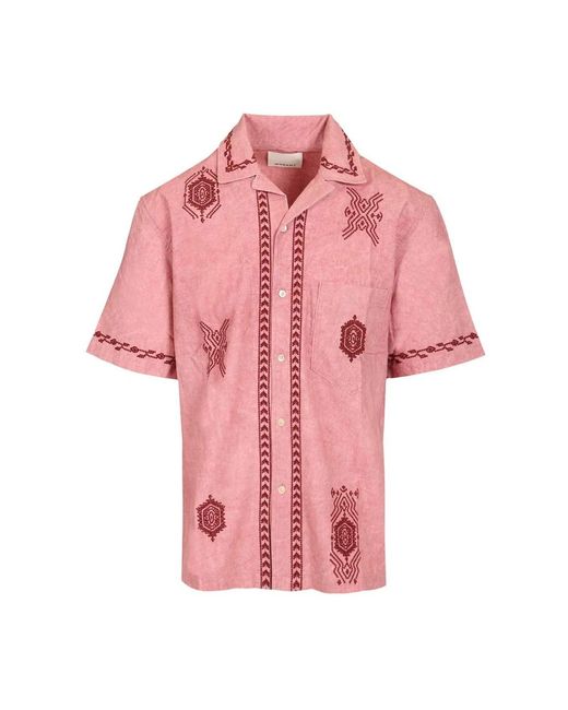 Isabel Marant Pink Short Sleeve Shirts for men