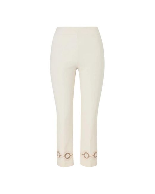 Twinset Natural Cropped Trousers