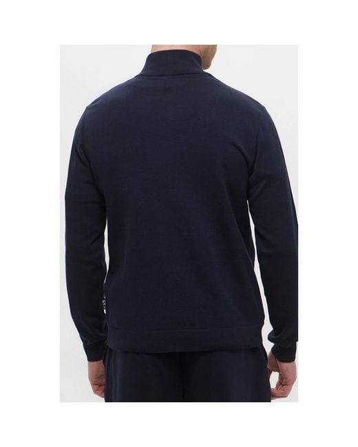 EA7 Full Zip Sweater in het Blue voor heren