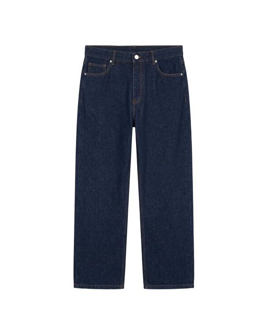 Maison Kitsuné Blue Straight Jeans for men