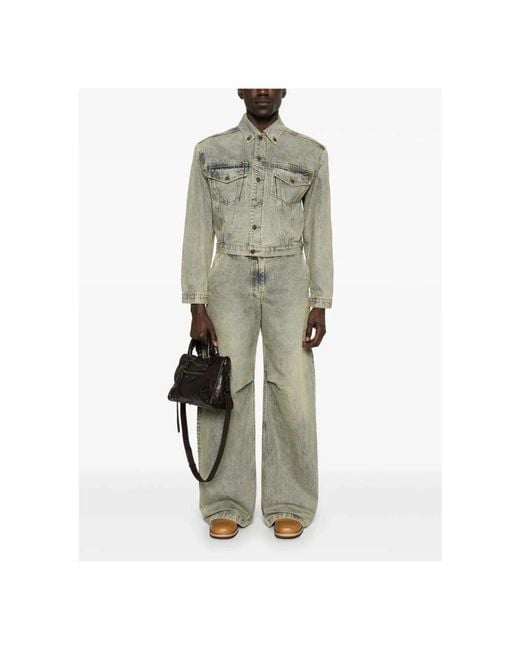 Entire studios Green Denim Jackets for men