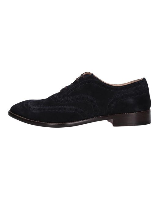 Lo.white Schnürschuhe Aus Wildleder in Black für Herren