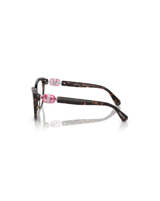 Swarovski Sk2004 Cat-Eye Frame in het Brown