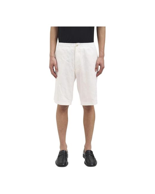 Paolo Pecora White Casual Shorts for men