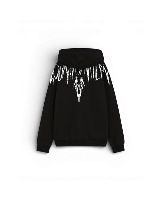 Marcelo Burlon Black Zip-Throughs for men