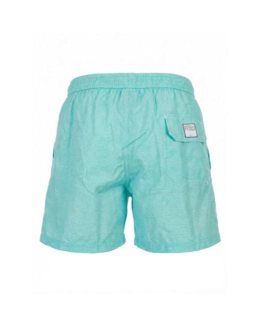 Fedeli Blue Beachwear for men