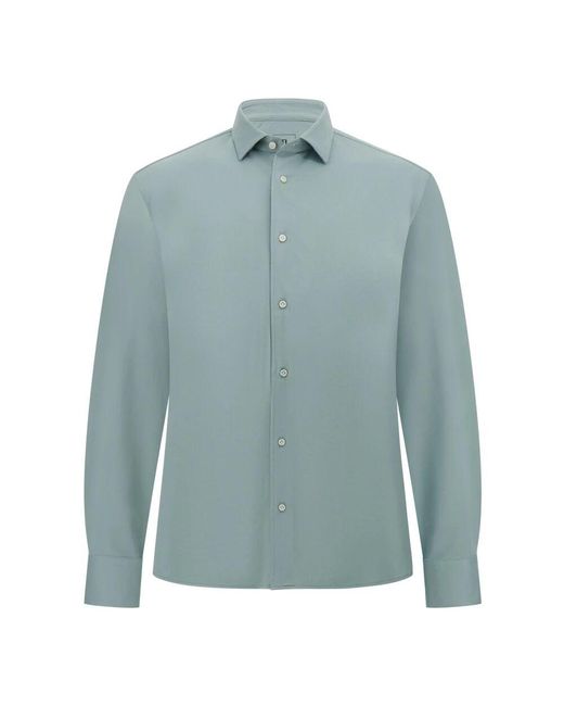Boggi Regular High-Performance Piqué-Polohemd in Blue für Herren