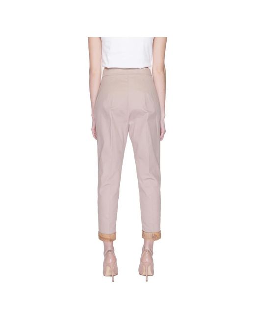 Trousers > slim-fit trousers Alviero Martini 1A Classe en coloris Pink