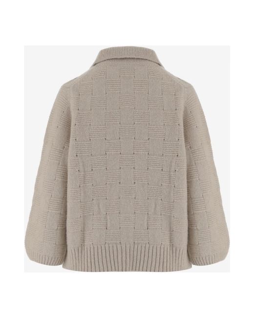 Allude Gray Cashmere Knitwear