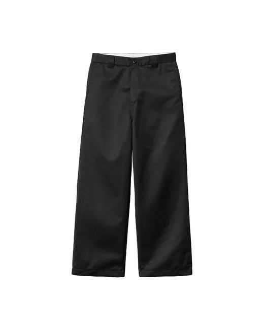 Carhartt Black Straight Trousers for men