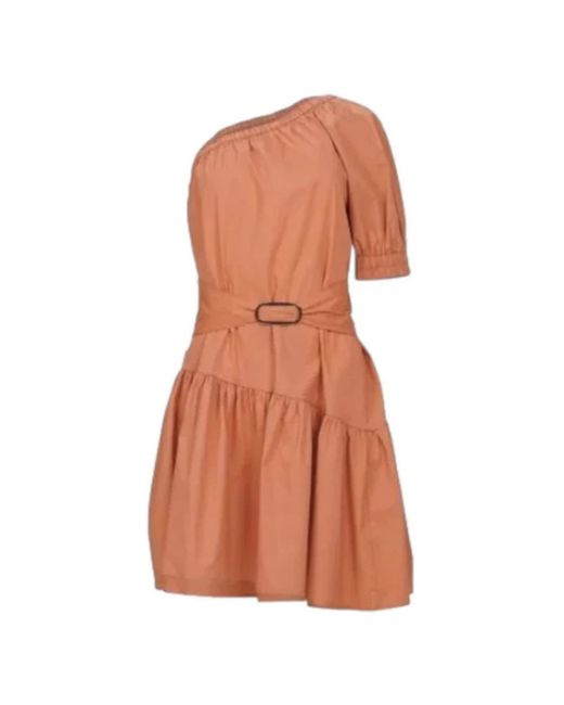 Twin Set Orange Short Dresses
