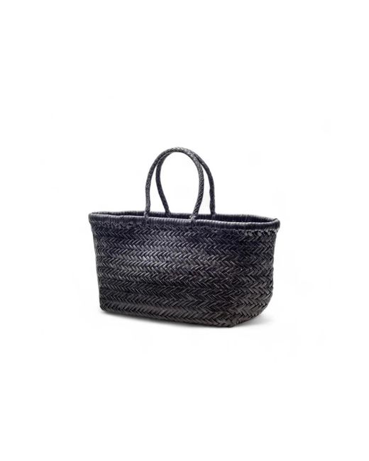 Dragon Diffusion Blue Handgewebte ledertasche