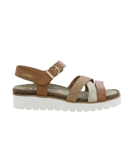 Flat Sandals Mobils de color Brown