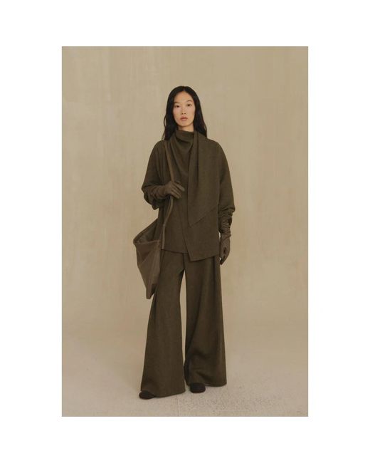 Cortana Green Wide Trousers