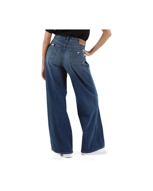 Jeans > wide jeans Emporio Armani en coloris Blue